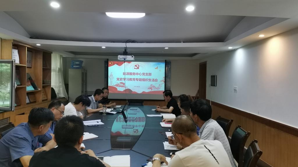 能源服务中心党支部召开党史学习教育专题组织生活会